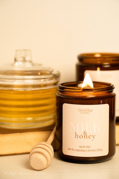 Milk&Honey-tej és méz illatgyertya