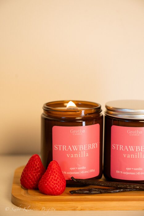 Strawberry Vanilla illatgyertya