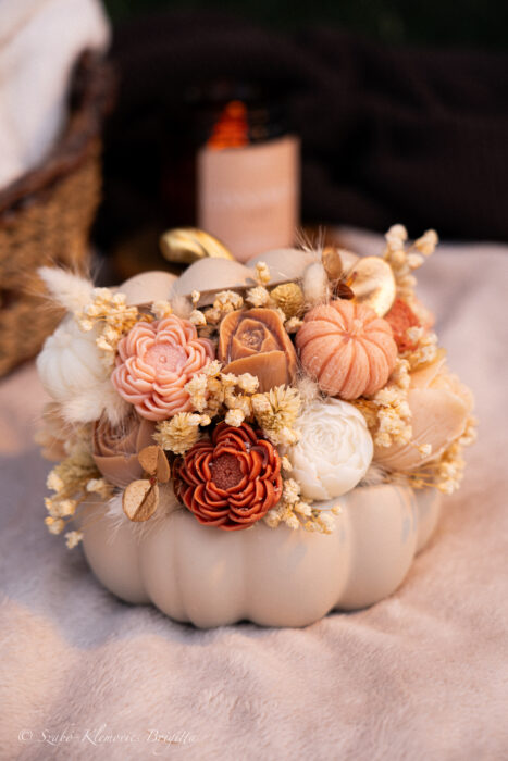 Sütőtök illatviasz dekoráció – Pumpkin Bloom