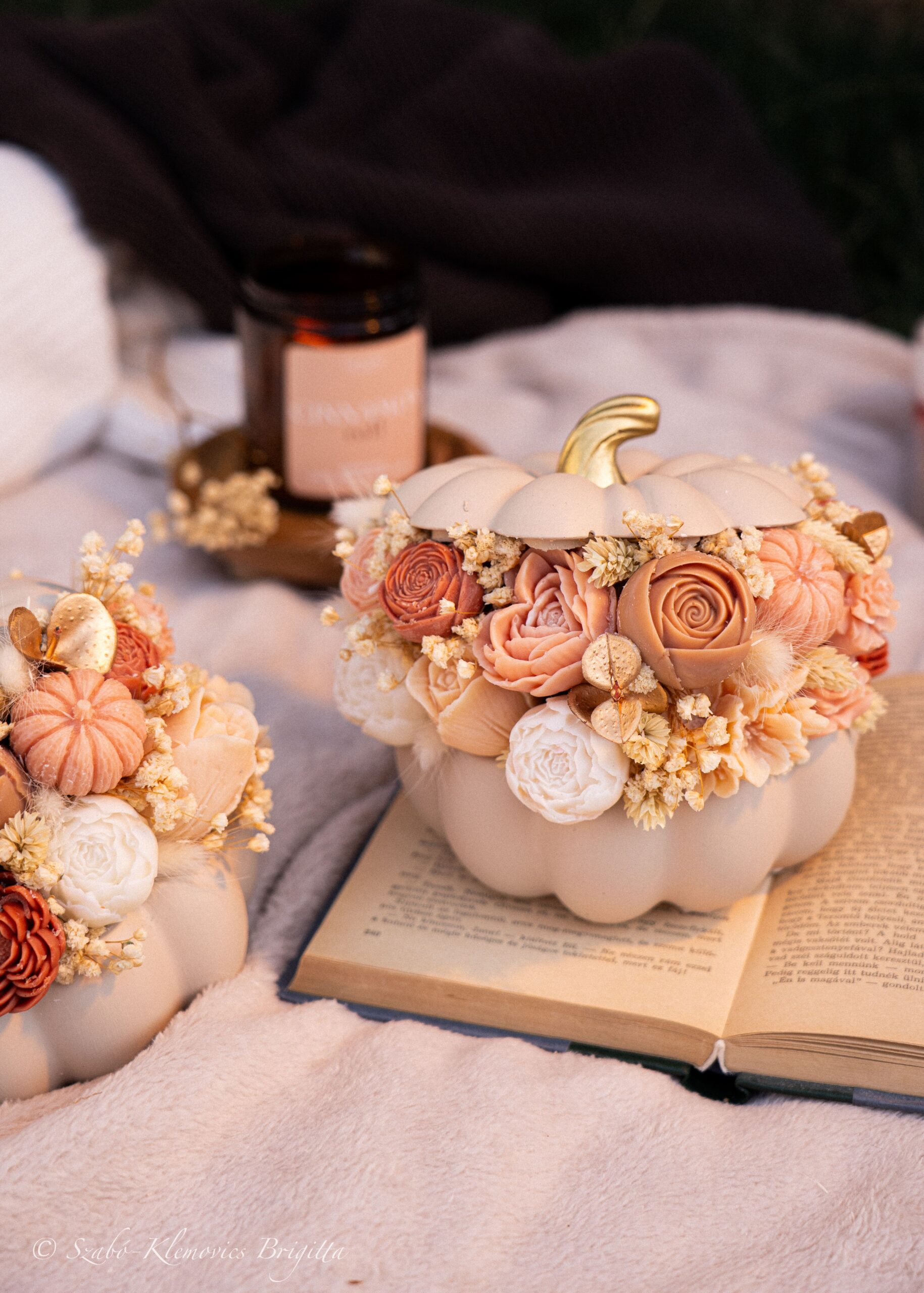 Pumpkin Bloom tök alakú őszi illatviasz dekoráció