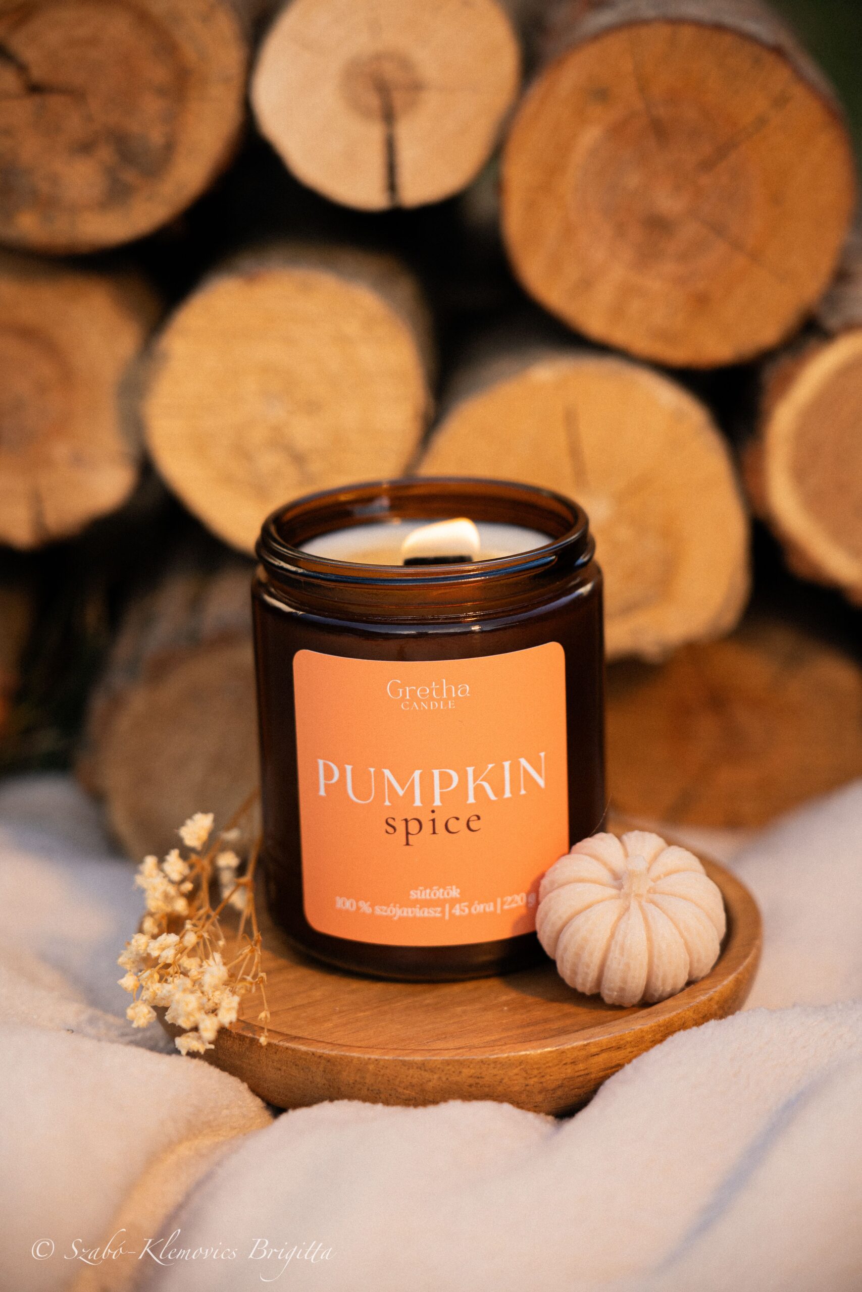 Pumpkin Spice fa kanócos illatgyertya