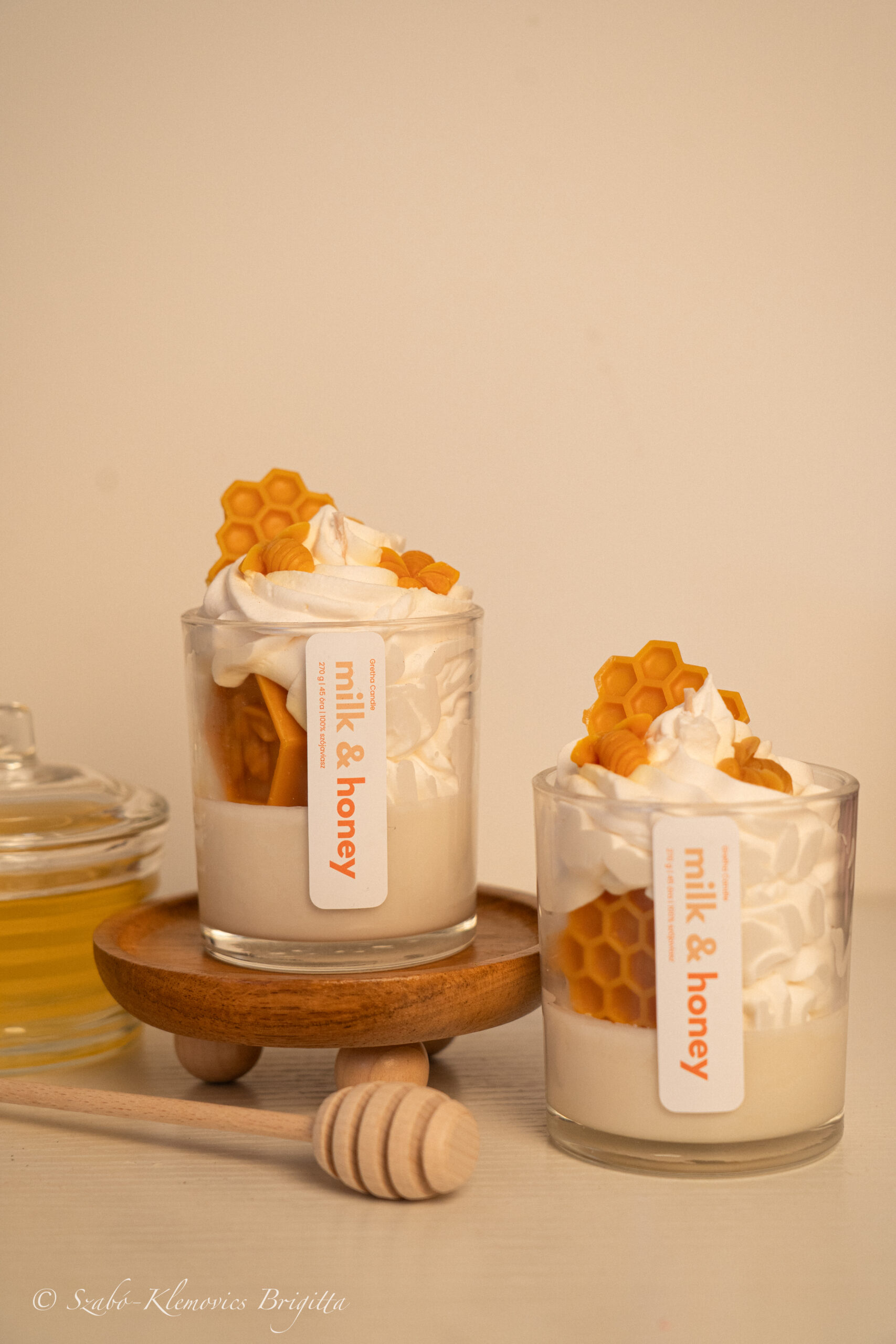 Milk & Honey tej és méz desszertgyertya