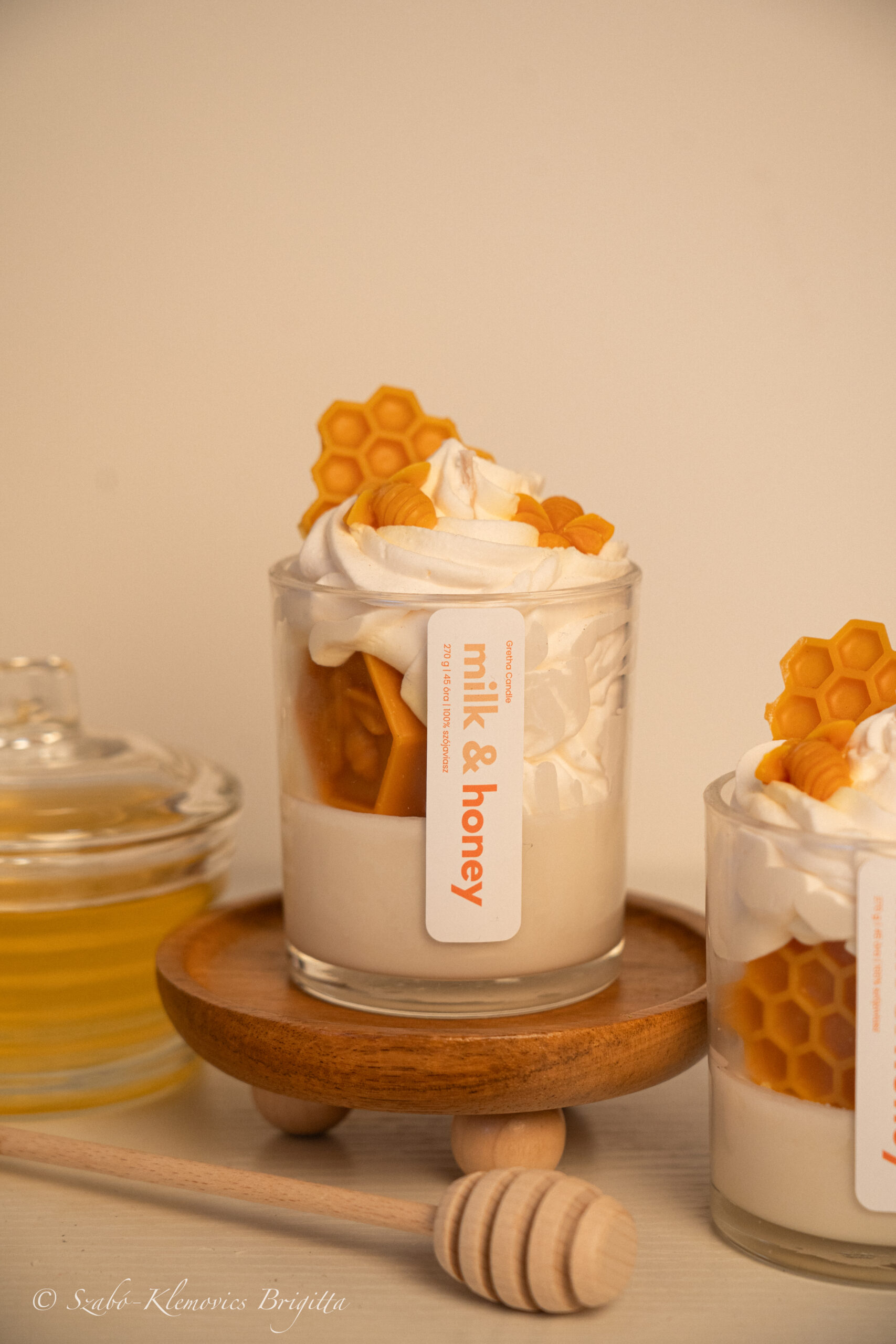 Milk & Honey kézzel készült desszertgyertya